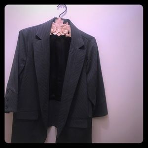 Gray Pinstripe Blazer